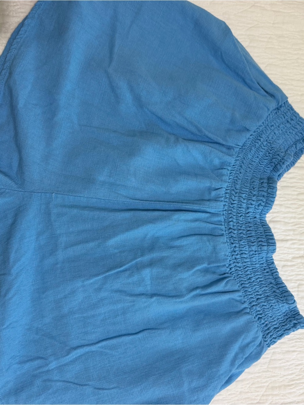 wild fable Light Blue Smocked Waist Shorts
